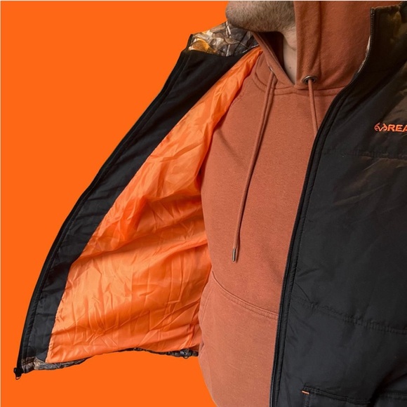 RealTree black big and orange jacket - Picture 3 of 8